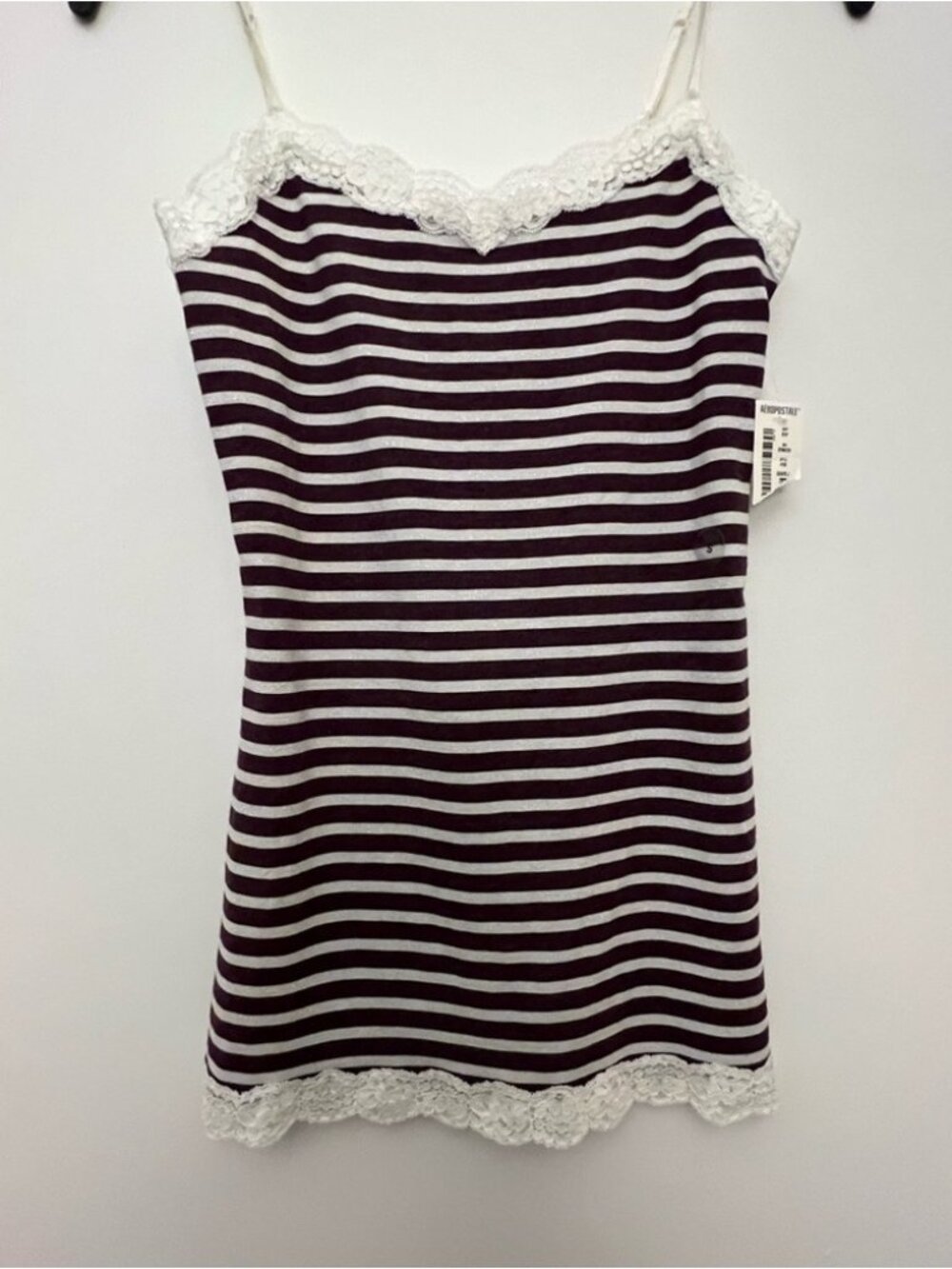 New Grape/Purple and White tank top